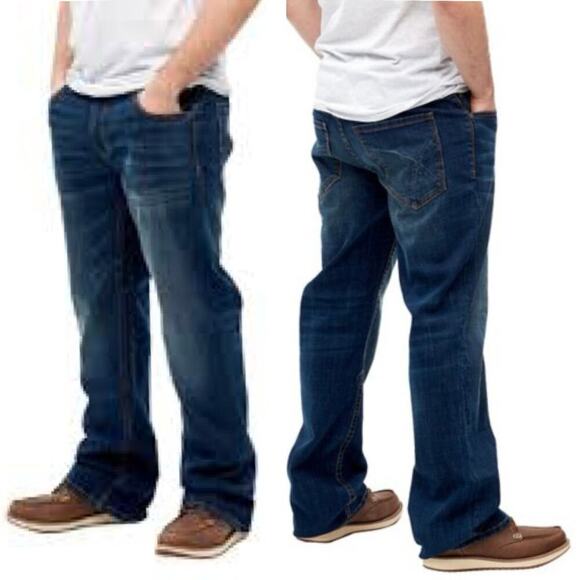 Seeded & Sewn Mens Noah Relaxed Fit Straight Jeans Size 32 x 30 - Picture 1 of 11